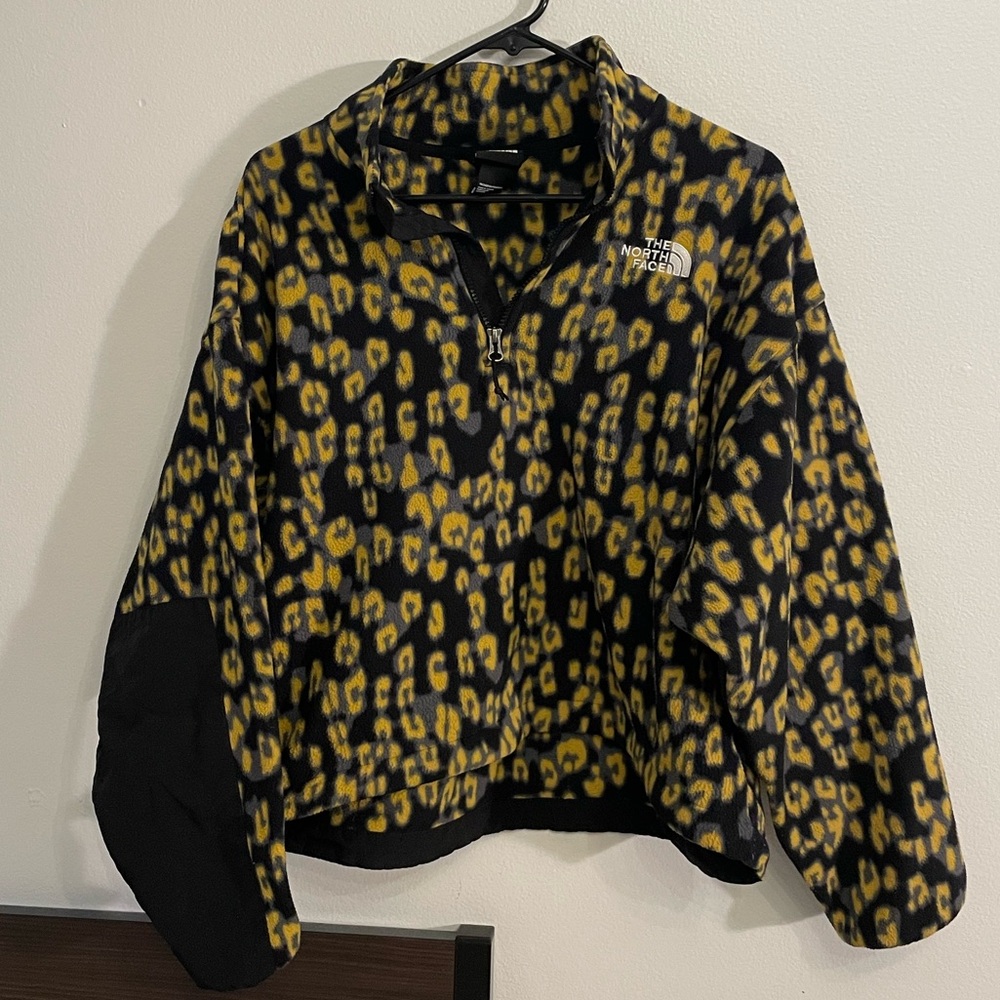 The North Face Retro Cheetah Print Half Zip Fleece
